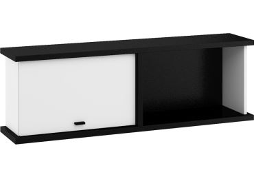 Závěsná skříňka ORSOLA S, černá/bílá